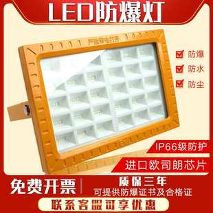 led防爆灯ip66隔爆型100w加油站投光灯泛光灯50w200w300w400w150w