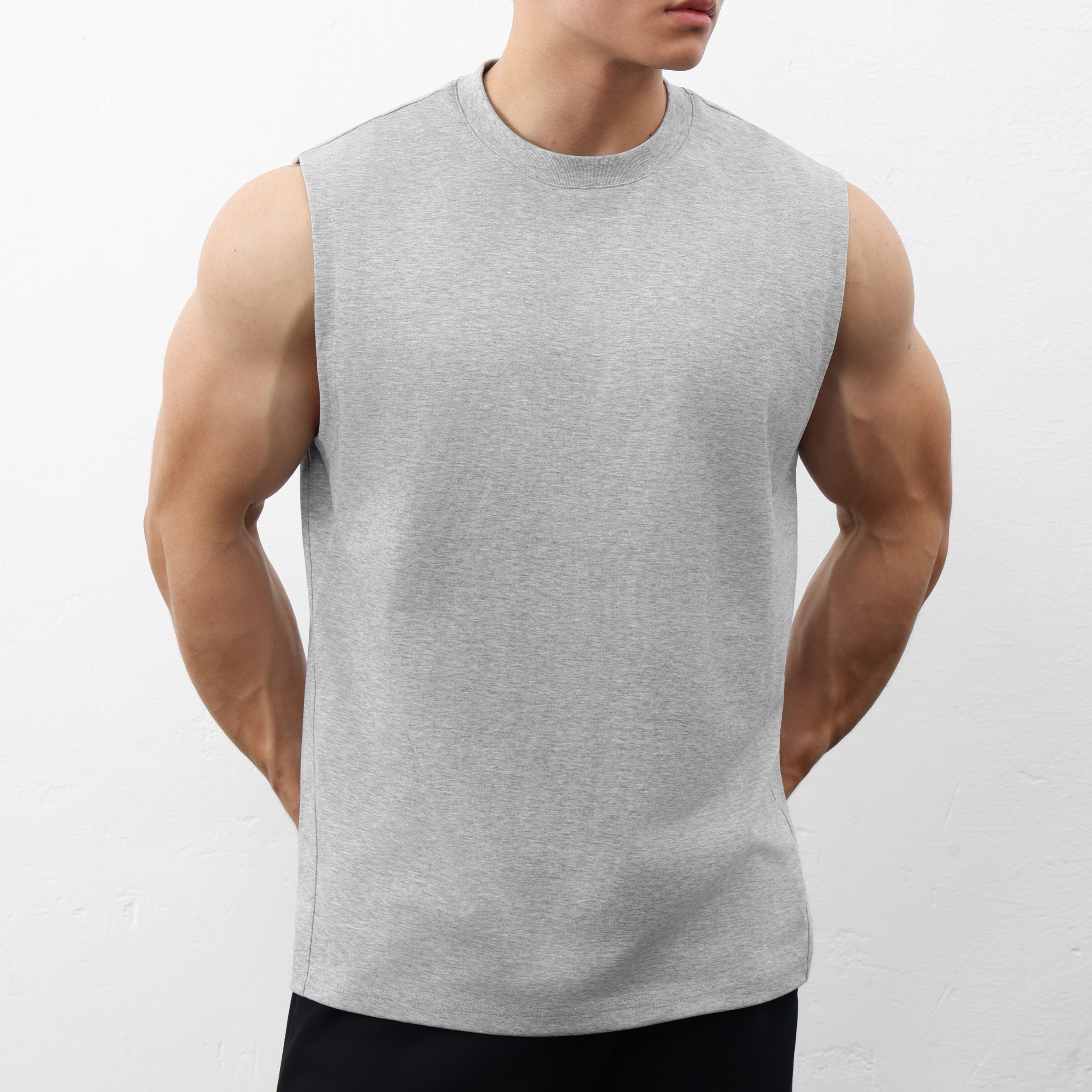 2026夏宽松背心健身休闲坎肩无袖美式吸汗运动户外跑步凉感坎肩男