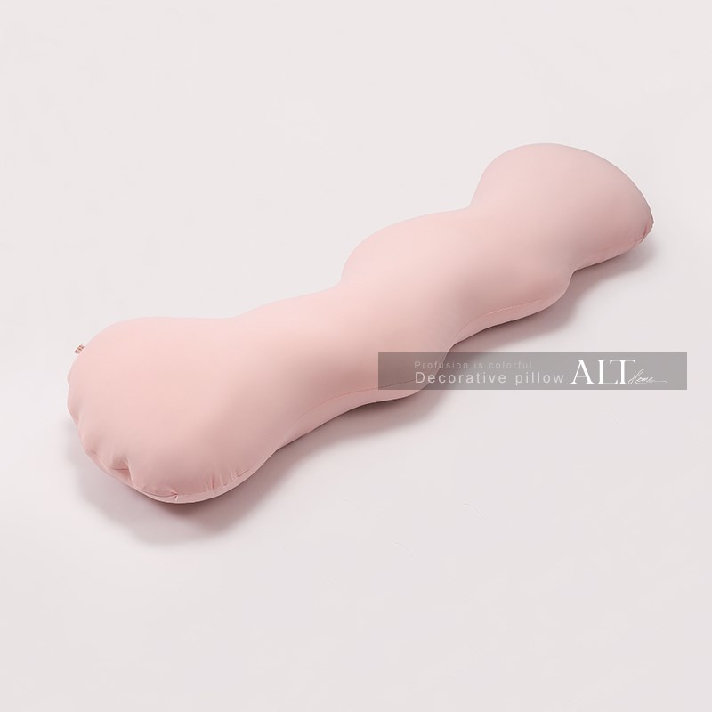 夏天波浪长条抱枕睡觉夹腿女生孕妇E侧睡专用床上靠垫男生款可拆