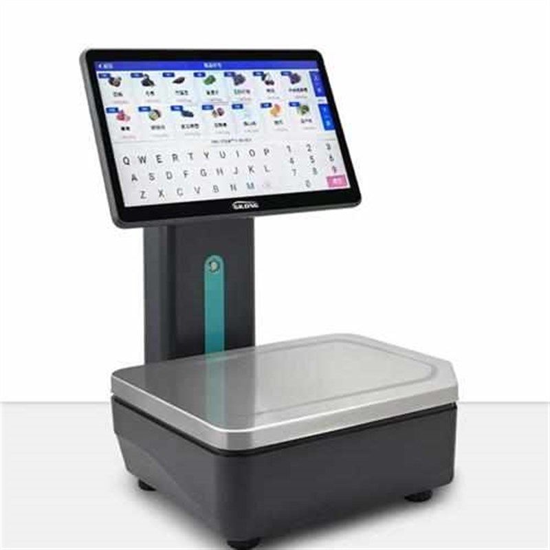 秤称重识别触f摸屏电子秤超市打印标签智能ai条码一体机纸