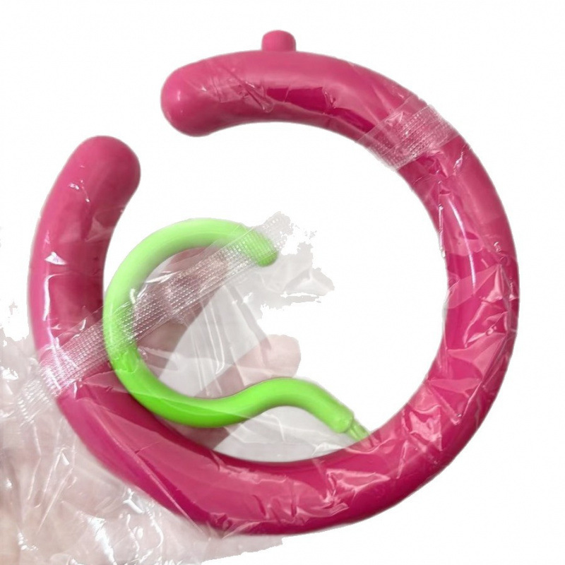 多巴胺挂钩多功能可旋转免打孔围巾帽子包包挂架圆形丝巾展示-XH