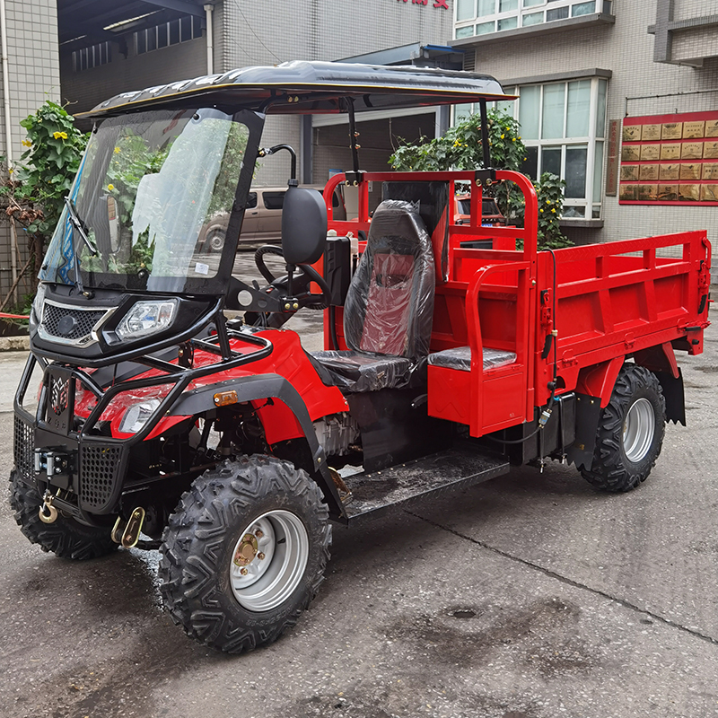 方向盘中轴发动机350cc1u.6米四驱农夫车全地形车四轮摩托分时四