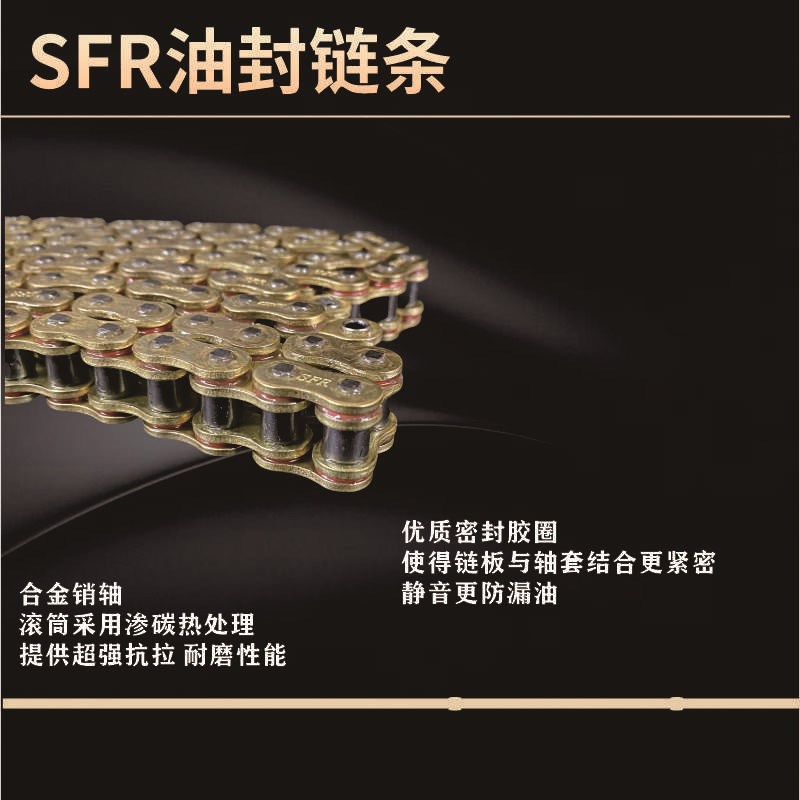 适用红宝龙BJ150-29At/29B电喷 化油器版链条链盘大小牙盘三件套