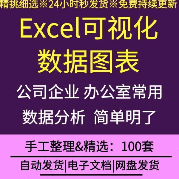公司企业机关个人办公室常用Excel可视化数据表格模板数据分析