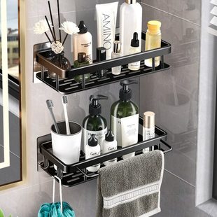 卫生间浴室置物架子免打孔厕所三角壁挂式 洗手间洗漱台用品收纳架