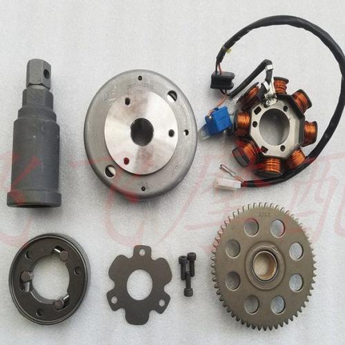 踏板车QS100T韵彩QS125T-2丽彩磁电机线圈发电线圈磁电机转子磁钢