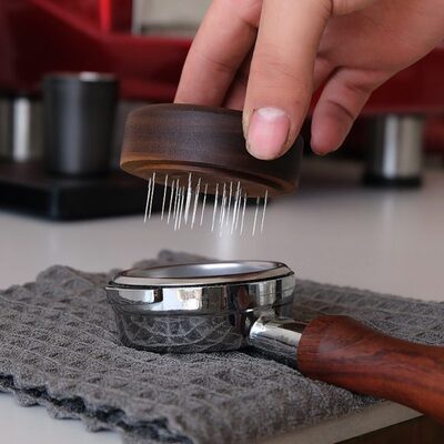 旋转针式布粉器均匀打散咖啡粉结块布粉针意式咖啡机手柄51/58mm