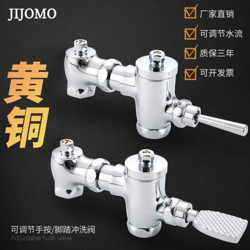 脚踏式脚踩式冲水阀卧式蹲便冲水阀大便冲洗阀手按式厕所延时阀