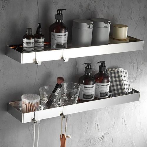 304不锈钢浴室卫生间洗手厕所淋浴房三角置物架收纳免打孔壁挂式