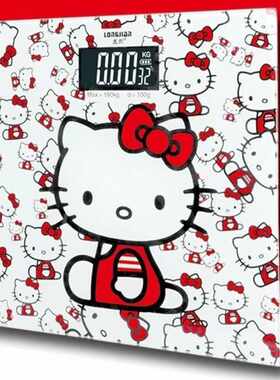电子秤Hello Kitty人体秤可爱卡通精准体重秤高颜值宿舍成人女生
