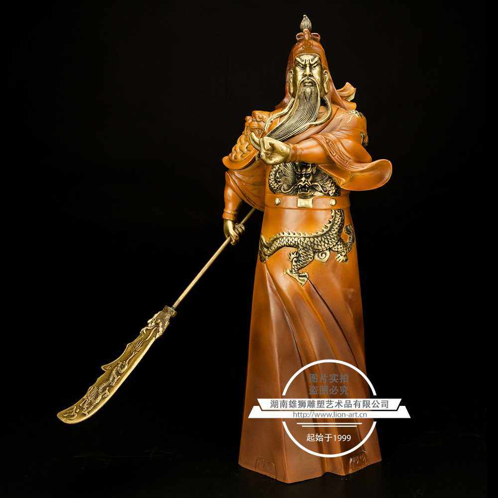 彩绘关公铜摆件武财神关二爷家居装饰开业乔迁工艺礼品,玩具/童车/益智/积木/模型,垂直悬浮玩具,淘宝优惠券,粉丝福利购,淘宝优惠卷