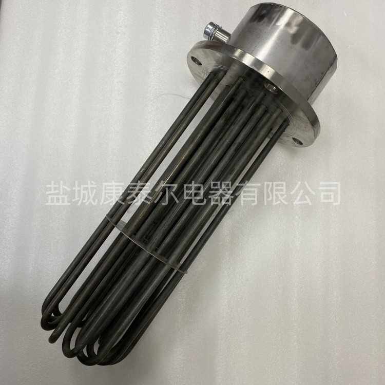 康泰尔电器 导热油加热器用不锈钢法兰加热管  电加热器发热棒