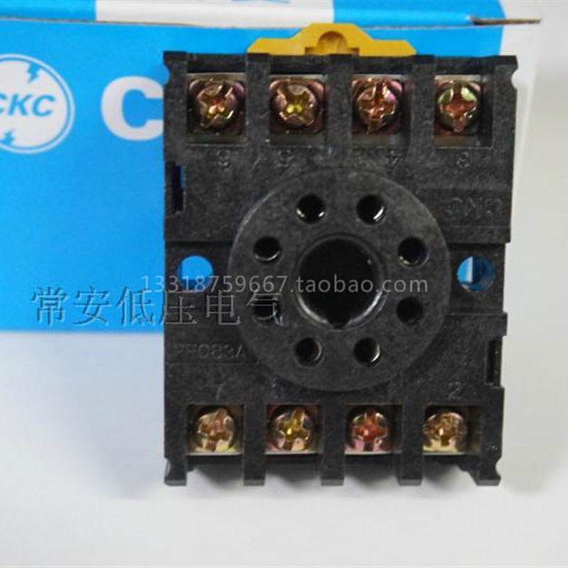 松菱电机CKC 圆8脚AH3 C61F接线底座(附件) PF083A
