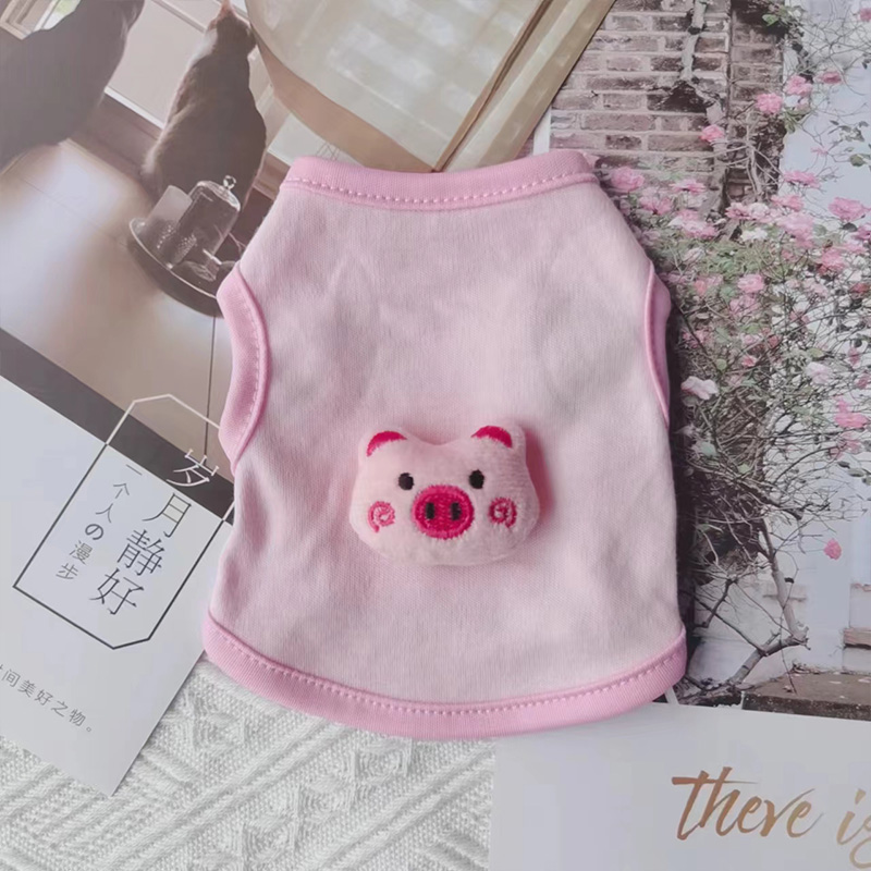 夏季薄款小猫咪衣服可爱超小宠物玩偶奶狗幼猫茶杯犬防掉毛衣