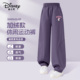 迪士尼女童软壳户外裤 子潮 儿童加绒滑雪耐磨运动裤 防风保暖工装 裤