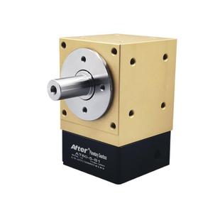 直角行星换向器减速机拐转角90度孔轴输出400W750W伺服电机齿轮箱