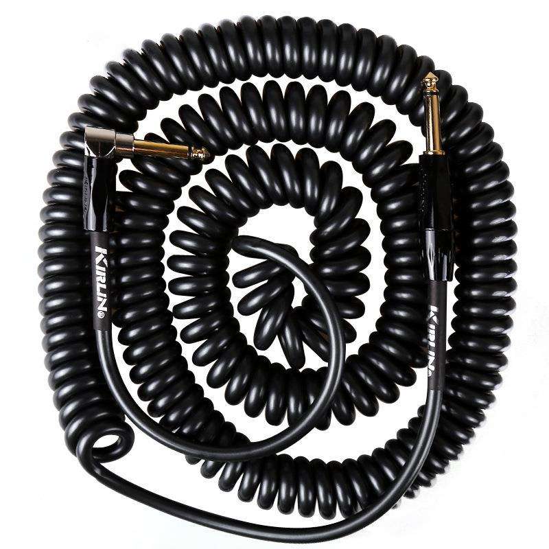 Kirlin科林电吉他连接线吉他降噪线贝斯拉伸弹簧线乐器音箱效果器