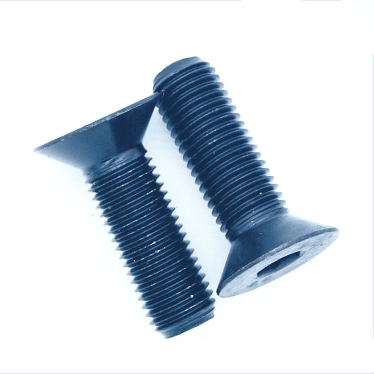 DIN7991螺丝M5沉头内六角合金钢10.9级发黑