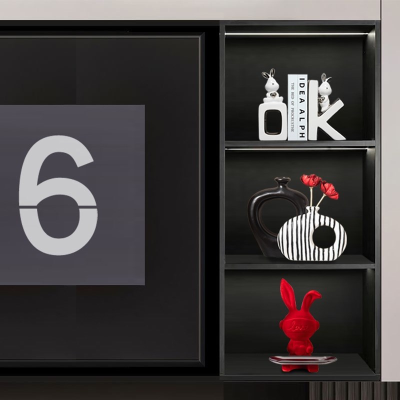 现代家居酒柜电视柜装饰品摆设书房桌面花K瓶插花轻奢高档兔子摆