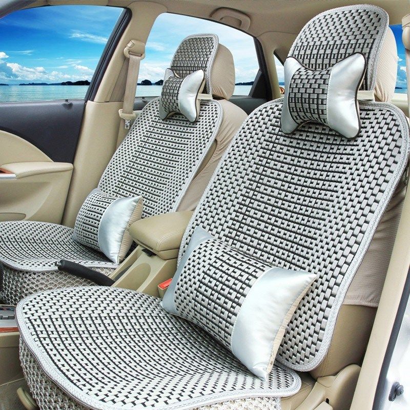汽车坐垫夏季专用冰丝凉垫透气全包小车座套单座五座七座汽车座套