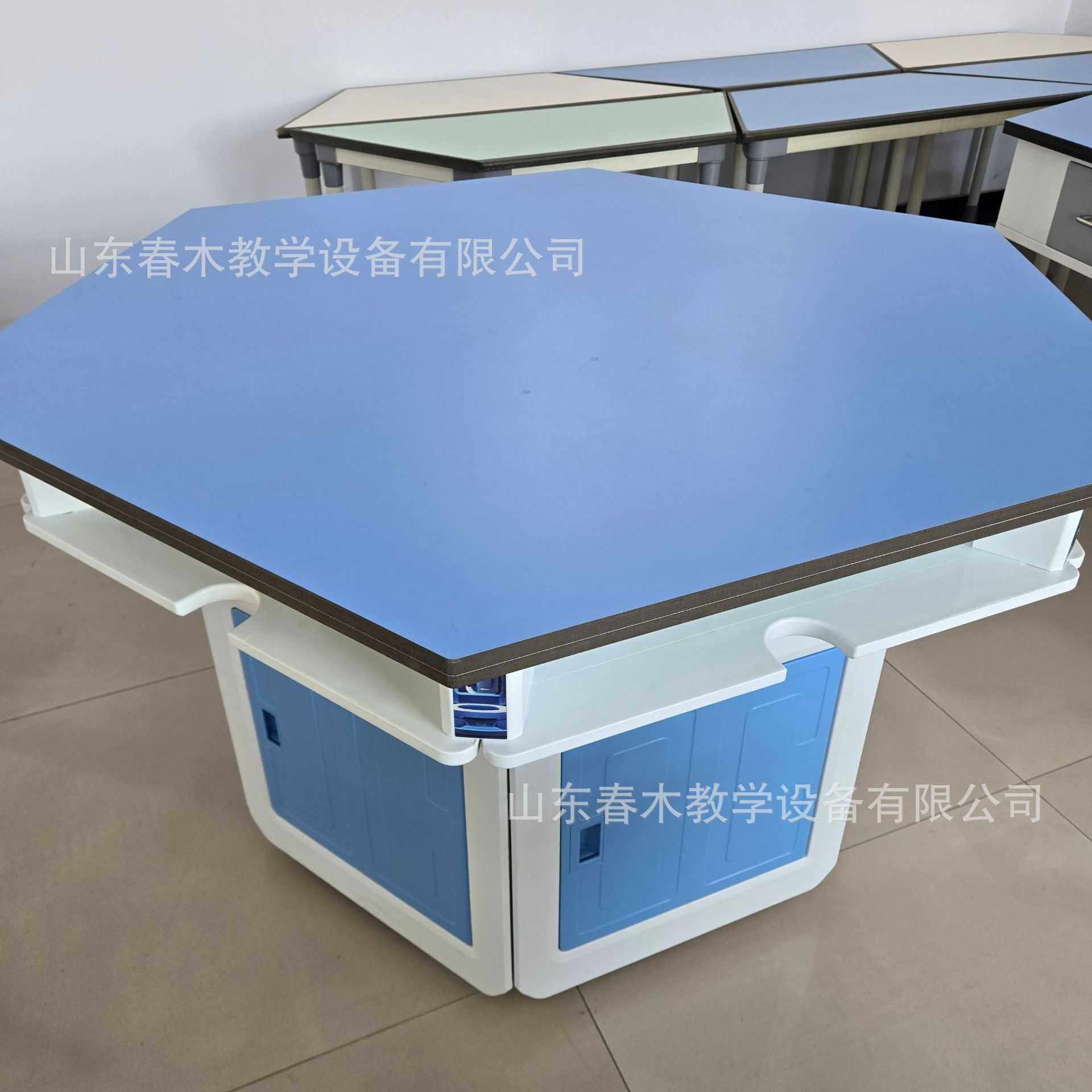 六边形学生桌 六角形校园实验桌实验台中 小学生桌塑料六角桌科学,农机/农具/农膜,其它农用工具,淘宝优惠券,粉丝福利购,淘宝优惠卷