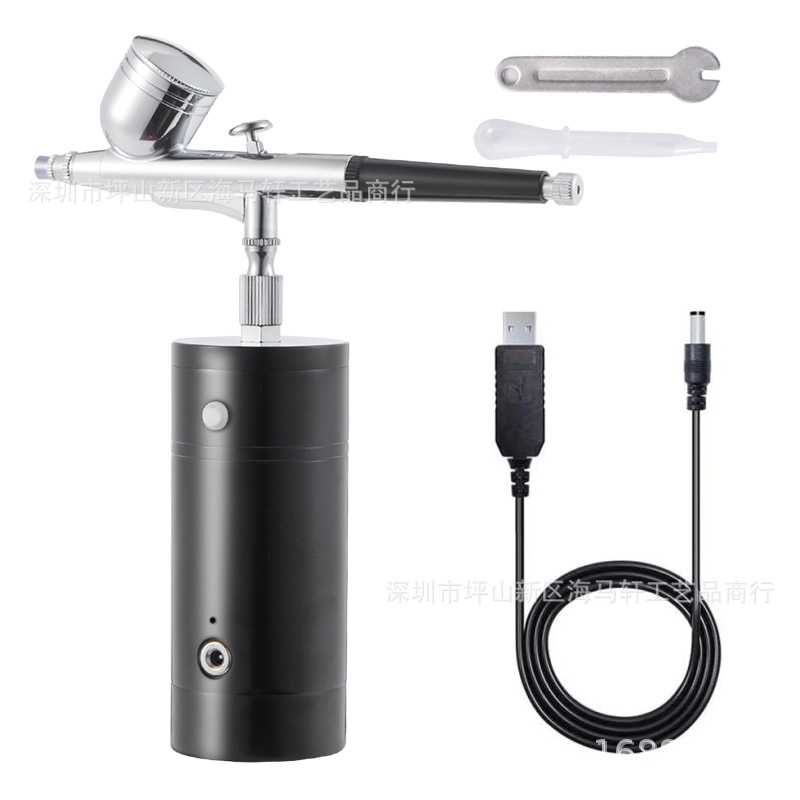 0.5口径充电电动气动喷笔人体模型绘画气泵套装喷漆喷枪喷涂工具