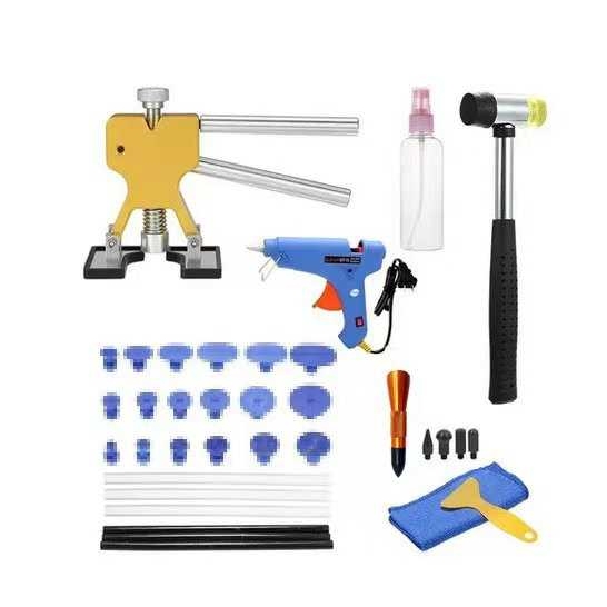 跨境热卖39件套汽车凹陷修复工具 冰雹修复钣金工具PDR修复吸拔器