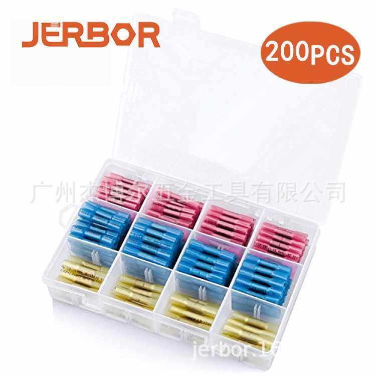 200pcs盒装焊锡环 防水热缩BHT中接端子  绝缘接线端子热收缩管