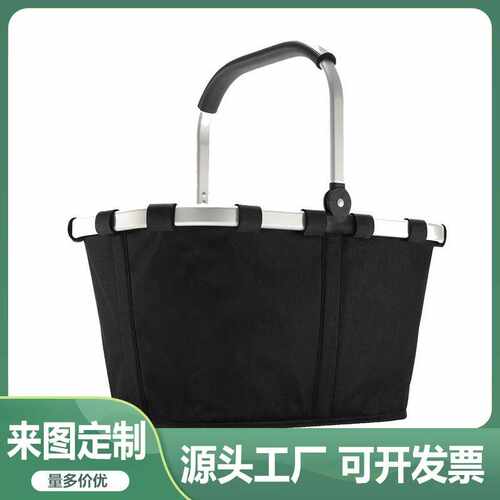 跨境可折叠野餐篮水果蔬菜收纳筐多功能手提保温收纳储物篮