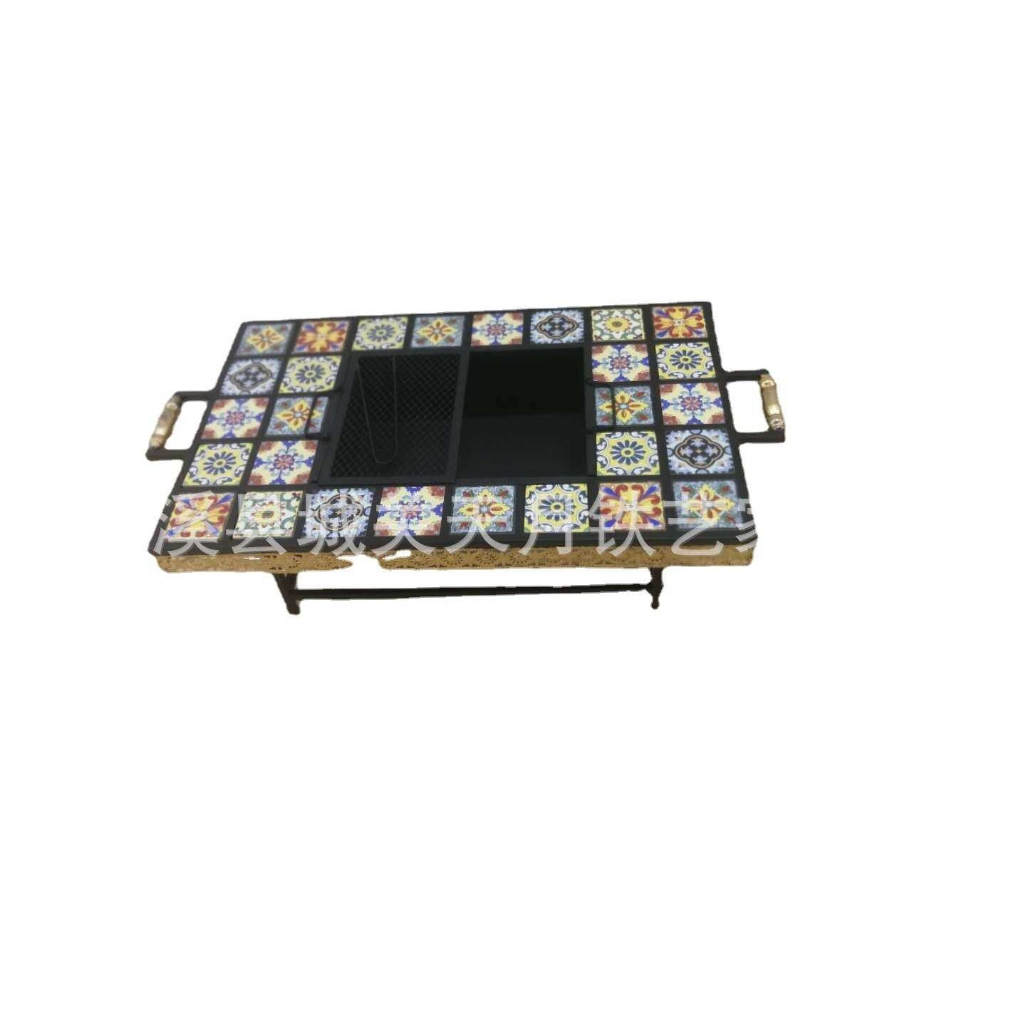 源头工厂定制室内瓷砖台面烧烤炉 美式风格 长方形烧烤桌 火炉,农机/农具/农膜,其它农用工具,淘宝优惠券,粉丝福利购,淘宝优惠卷