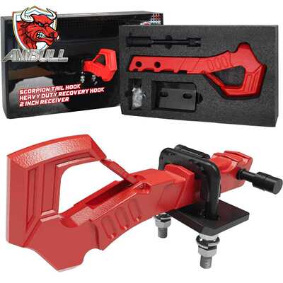 2 Inch Tow Hitch Receiver Hook with Hitch Tightener