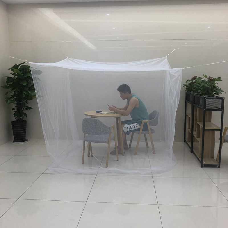 户外伞蚊帐工地落地2米3大人折叠夏季乘凉吊床露营野营临时防蚊新