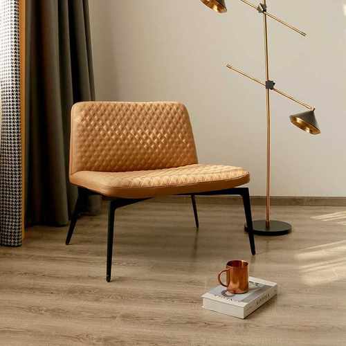 北欧轻奢阳台沙发椅单人客厅意式极简卧室铁艺懒人沙发金属工艺