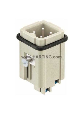 HARTING重载连接器 09200032634 4芯哈丁插头HAN-3A-M-QL快速连接