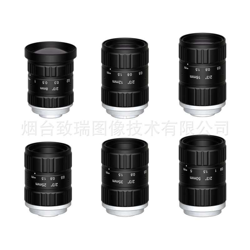 加工定制工业镜头1000万像素10MP2/3''C口CCD相机8mm12mm高像素