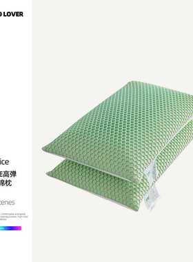 伊伊爱ZX0LK02300126/TPE高弹生物记忆棉枕绿色70X40cm