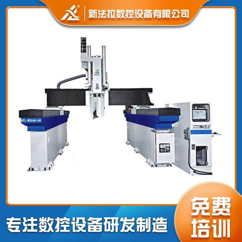 大型泡沫雕塑W3040五轴机床加工园林景观雕像五轴立式加工中心