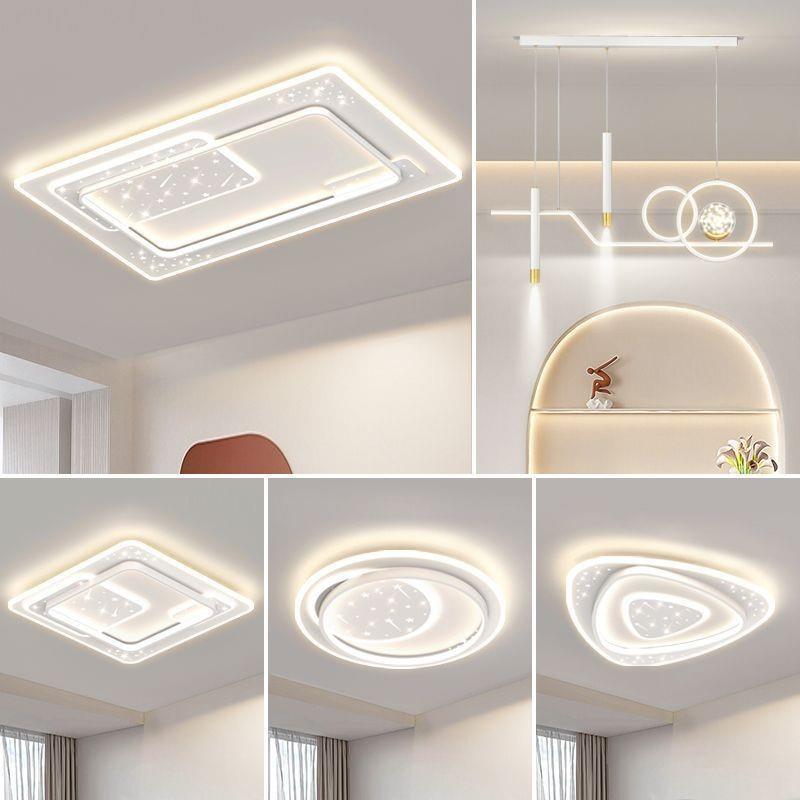 中山灯具大全客厅灯现代简约大气2025新款吸顶灯主灯全屋套餐组合