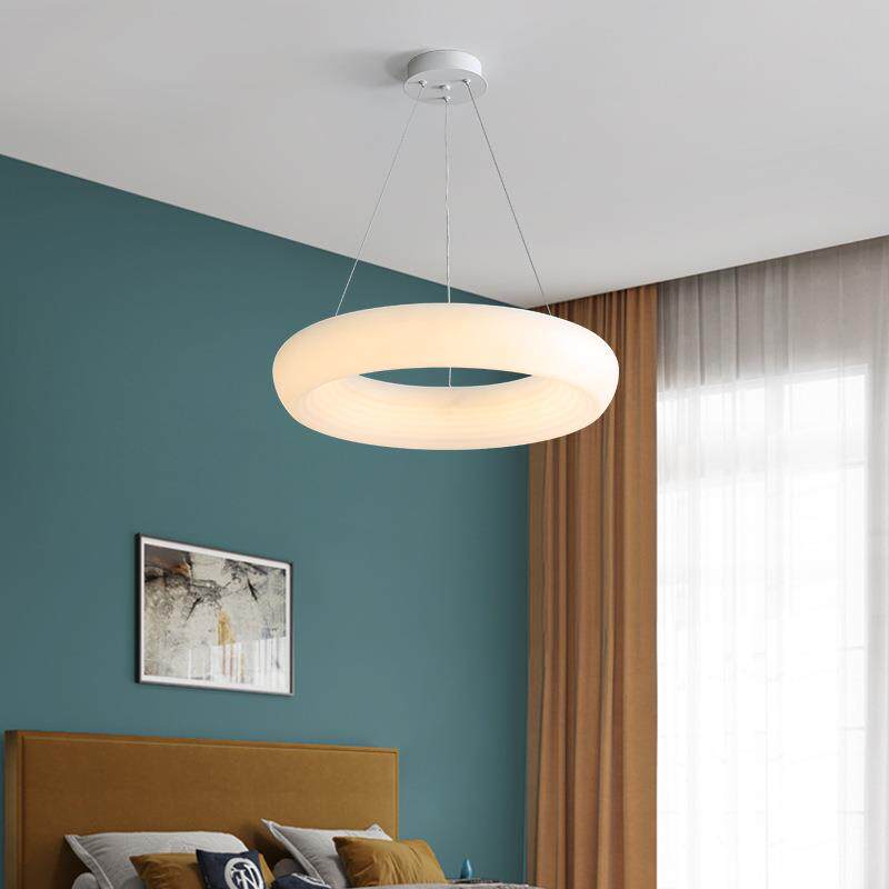 餐厅灯创意甜甜圈吊灯设计师款北欧灯具客厅灯简约现代主卧室吊灯
