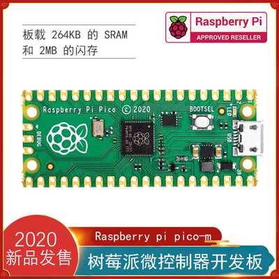 树莓派pico Raspberry Pi Pico RP2040双核处理器 排针传感器