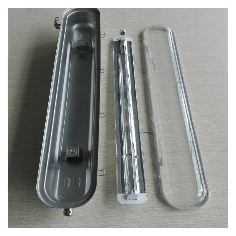 调顺厂家直供 T8 1.2米不锈钢三防灯 玻璃罩 PC罩 LED三防灯