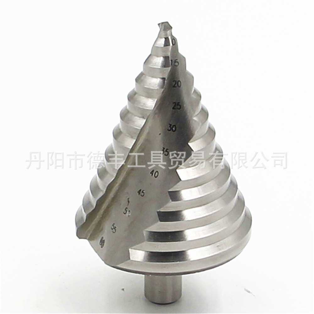 6-60mm阶梯钻白钻 大尺寸开孔器高速钢螺旋槽宝塔三角多功能钻头