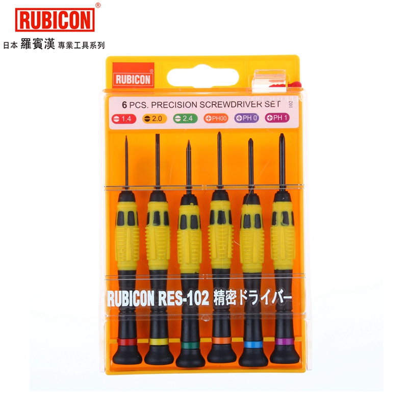 日本进口罗宾汉6件套精密螺丝刀十字一字钟表螺丝批组套RES-102