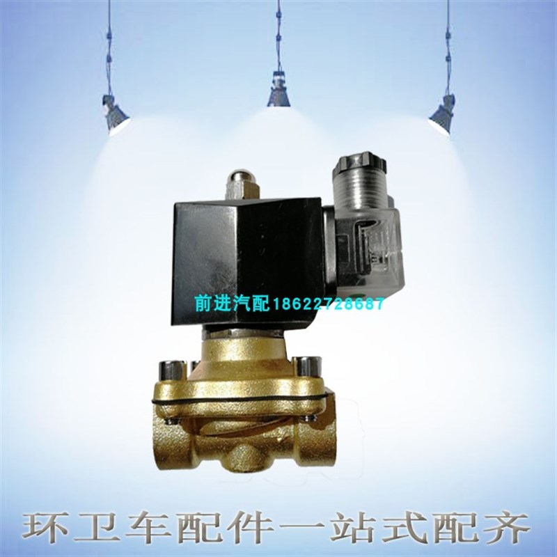 中联洗扫清洗扫地车 黄铜2W150电磁水阀喷淋电磁阀 水滤环卫配件