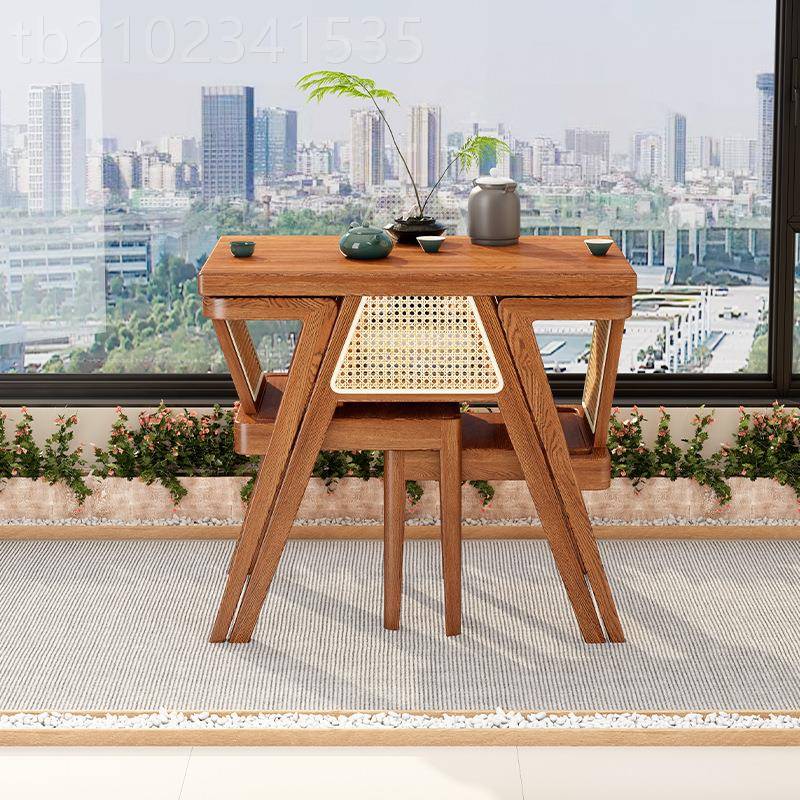 阳FPA台茶桌椅组新合件套实三木一桌二创意休闲小桌椅椅小户型看