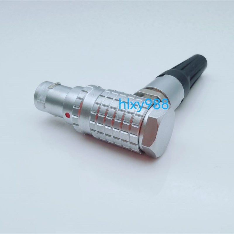 金属90度弯针插头推拉自锁FHG THG.1B 2芯 3 4 5 6 7 8 12 1416芯