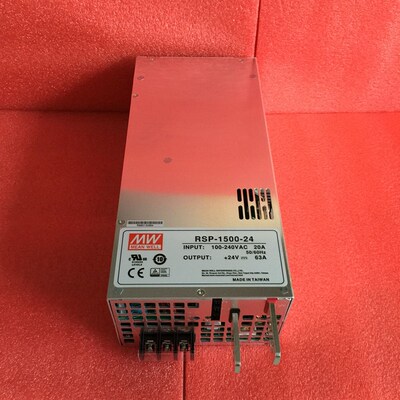 台湾明纬PFC可调电压可并联电源 RSP-1500-24  1500W 24V63A 全新