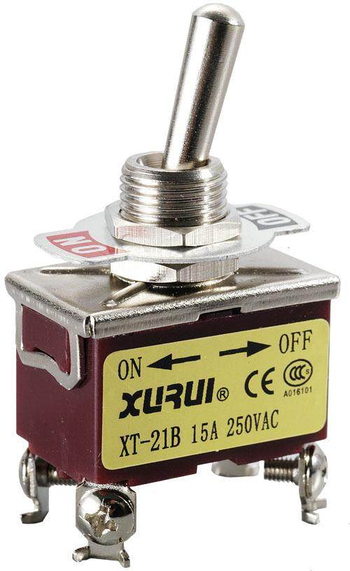 正品旭瑞钮子开关 XT-21B ON-OFF 双刀单掷 四脚两档 两开两关