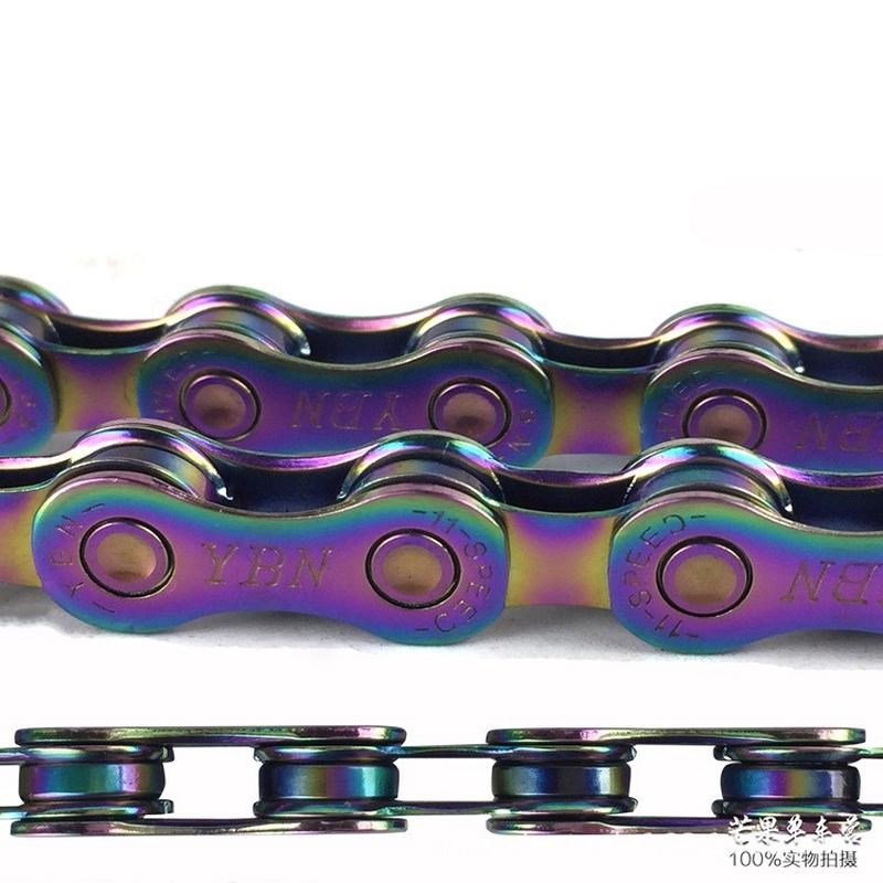 雅邦YBN山地公路自行车链条11S速链条12速半R全镂空黑金配魔术扣