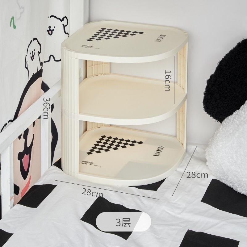 宿舍床上转角置物架床头床角收纳D架桌面拐角收纳盒寝室好物神器